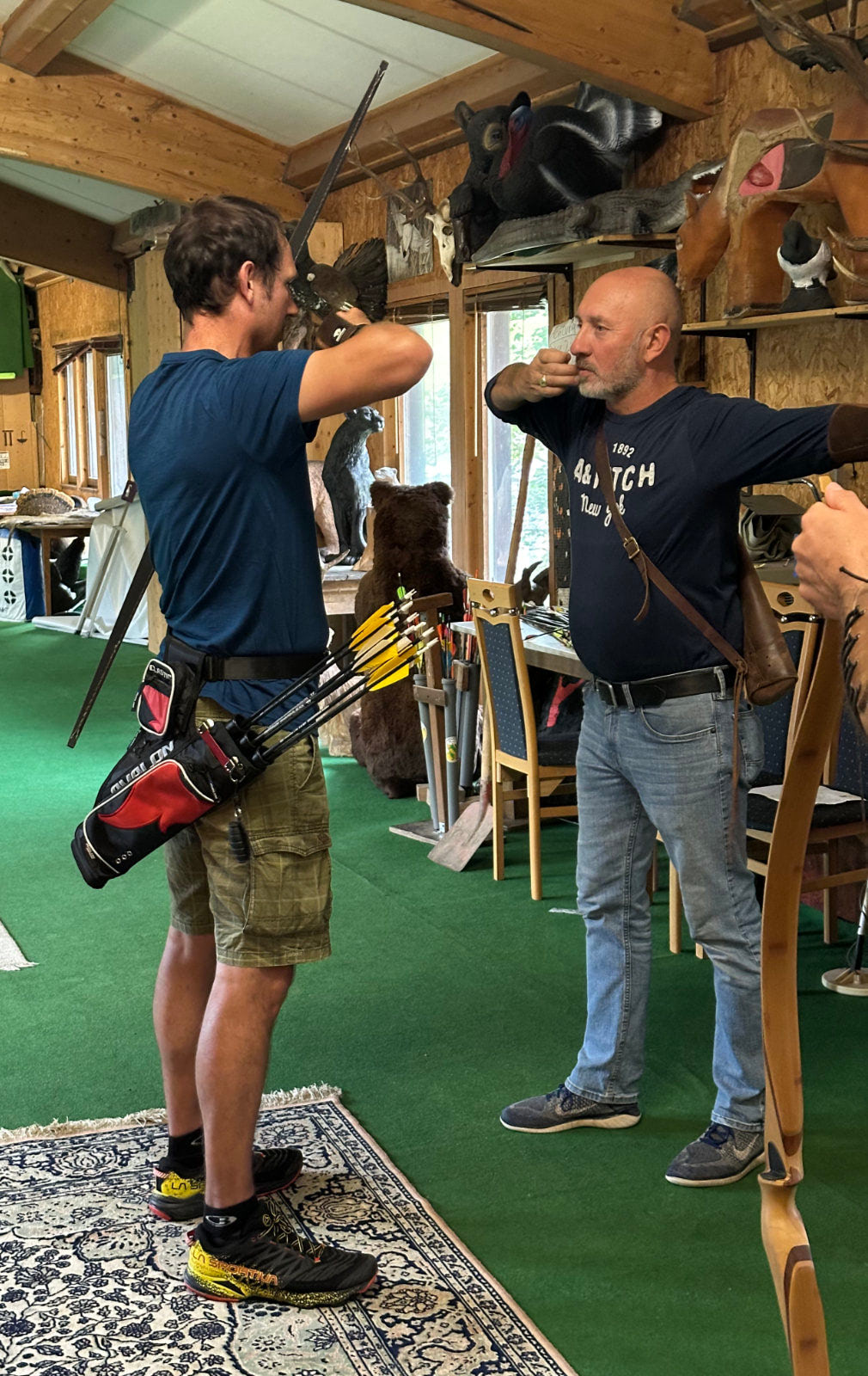 Personal Training mit Henry Bodnik, im instinktiven Bogenschießen
