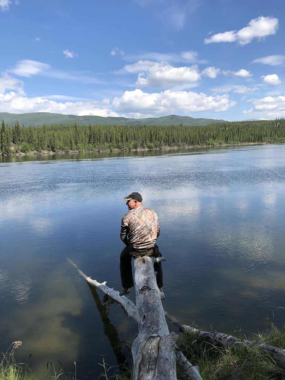 Henry Bodnik fishing on Yukon River
